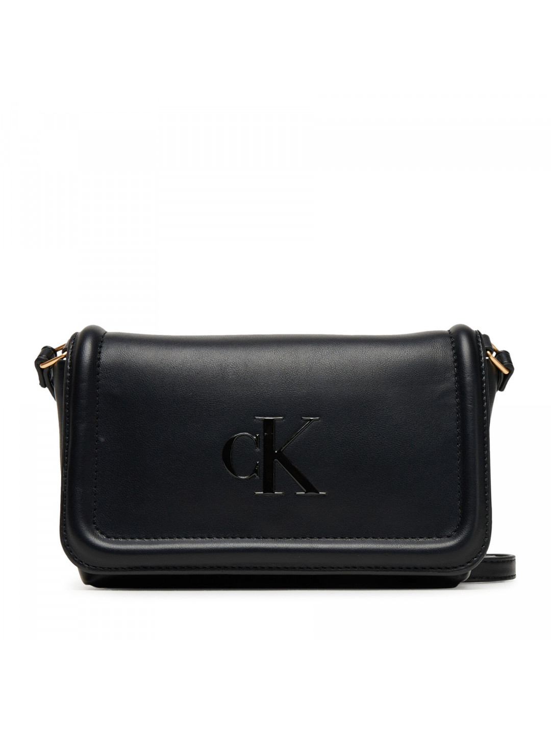 Kabelka Calvin Klein Bold Ck Flap Crossbody LV04F1027G Černá